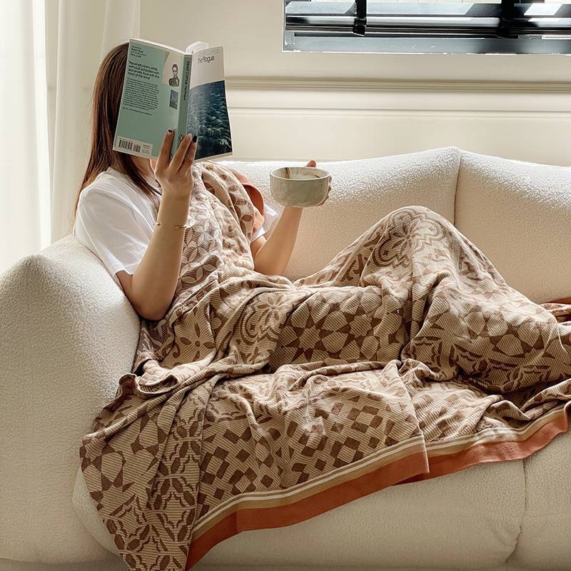 Kétoldalas géz pléd bambusz-pamut keverékből, bambuszrost, hűsítő érzet nyárra, otthoni ágynemű