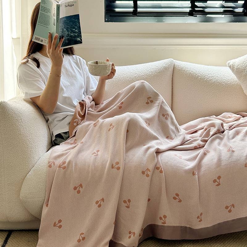 Kétoldalas géz pléd bambusz-pamut keverékből, bambuszrost, hűsítő érzet nyárra, otthoni ágynemű