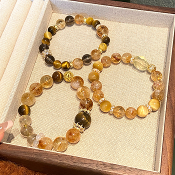 Kézre készített karkötő - Vegyes anyagok, Kézzel készített, Női stílus, Személyiségi trend, Duobao kristály és torony kristály