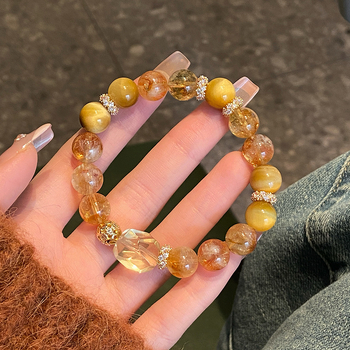 Kézre készített karkötő - Vegyes anyagok, Kézzel készített, Női stílus, Személyiségi trend, Duobao kristály és torony kristály