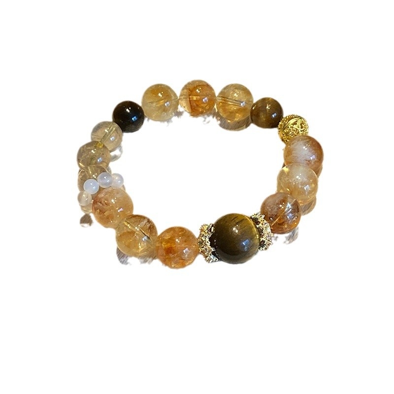 Kézre készített karkötő - Vegyes anyagok, Kézzel készített, Női stílus, Személyiségi trend, Duobao kristály és torony kristály