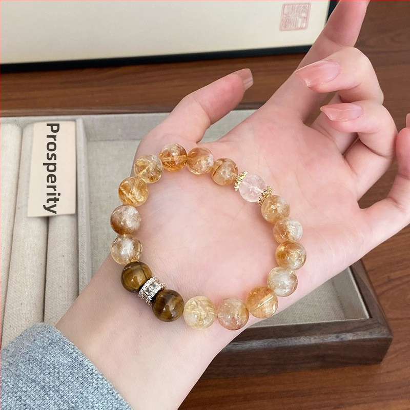 Kézre készített karkötő - Vegyes anyagok, Kézzel készített, Női stílus, Személyiségi trend, Duobao kristály és torony kristály