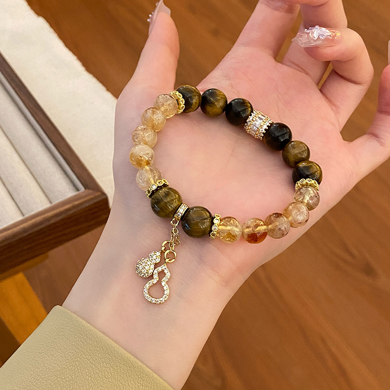 Kézre készített karkötő - Vegyes anyagok, Kézzel készített, Női stílus, Személyiségi trend, Duobao kristály és torony kristály