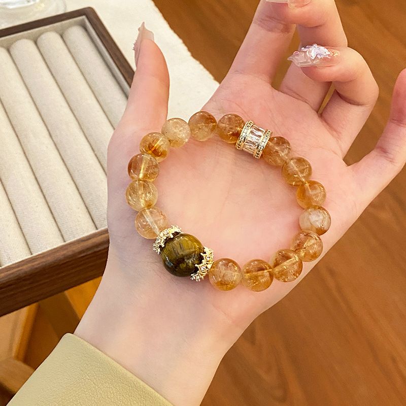 Kézre készített karkötő - Vegyes anyagok, Kézzel készített, Női stílus, Személyiségi trend, Duobao kristály és torony kristály