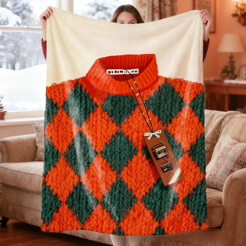 Дигитално принтирана фланелена завивка с мотиви растения и цветя, полиестер, за всички сезони, персонализирана