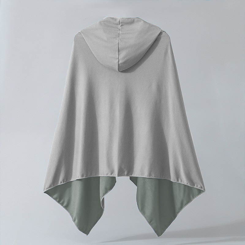 Πετσέτα θαλάσσης με κουκούλα σε σχήμα κάπας, μικροϊνες, γρήγορο στέγνωμα, βάρος 170–200 g, 150D λείο ύφασμα, 100% πολυεστέρας