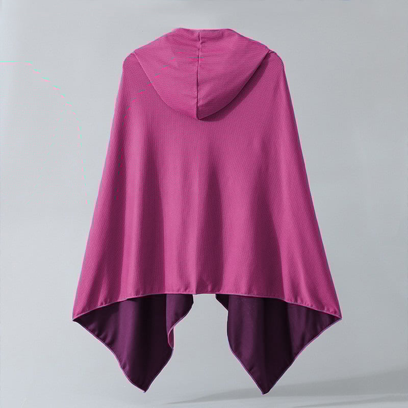 Πετσέτα θαλάσσης με κουκούλα σε σχήμα κάπας, μικροϊνες, γρήγορο στέγνωμα, βάρος 170–200 g, 150D λείο ύφασμα, 100% πολυεστέρας