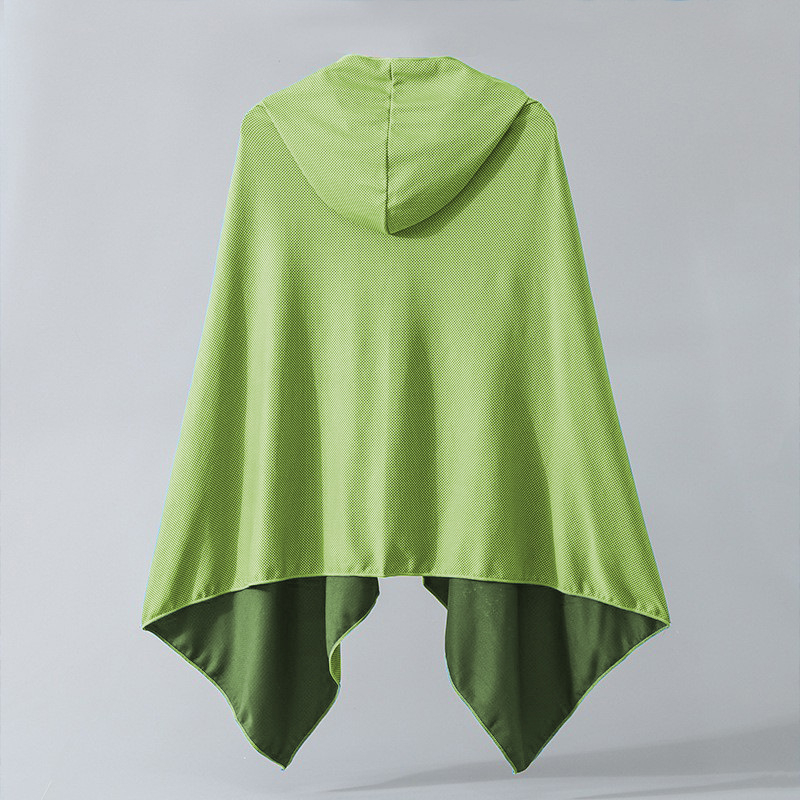 Πετσέτα θαλάσσης με κουκούλα σε σχήμα κάπας, μικροϊνες, γρήγορο στέγνωμα, βάρος 170–200 g, 150D λείο ύφασμα, 100% πολυεστέρας