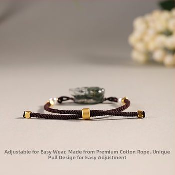 Brățară cu cristal fantomă, șnur elastic, ambalaj individual, lansare vară 2023