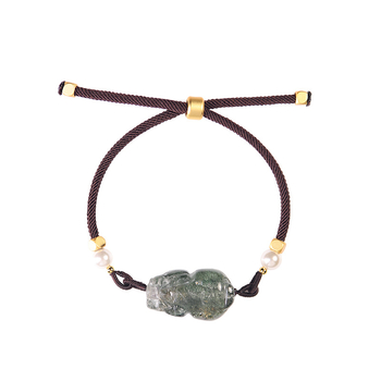 Brățară cu cristal fantomă, șnur elastic, ambalaj individual, lansare vară 2023