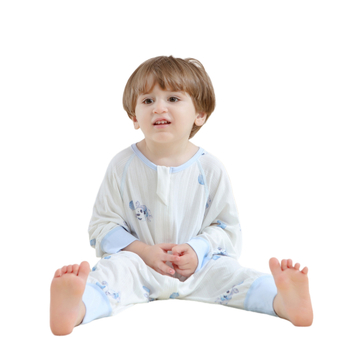 Gyerekeknek szánt hálózsák bambuszrost anyagból, állandó hőmérséklet, nedvességelvezető, rajzolt mintával, ujjas kivitel