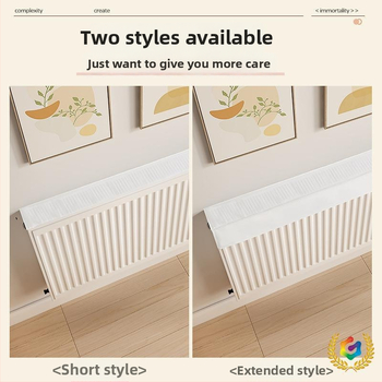 Прахозащитно покривало за радиатор, прост и модерен стил, за дневна стая.