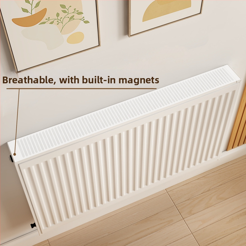 Прахозащитно покривало за радиатор, прост и модерен стил, за дневна стая.