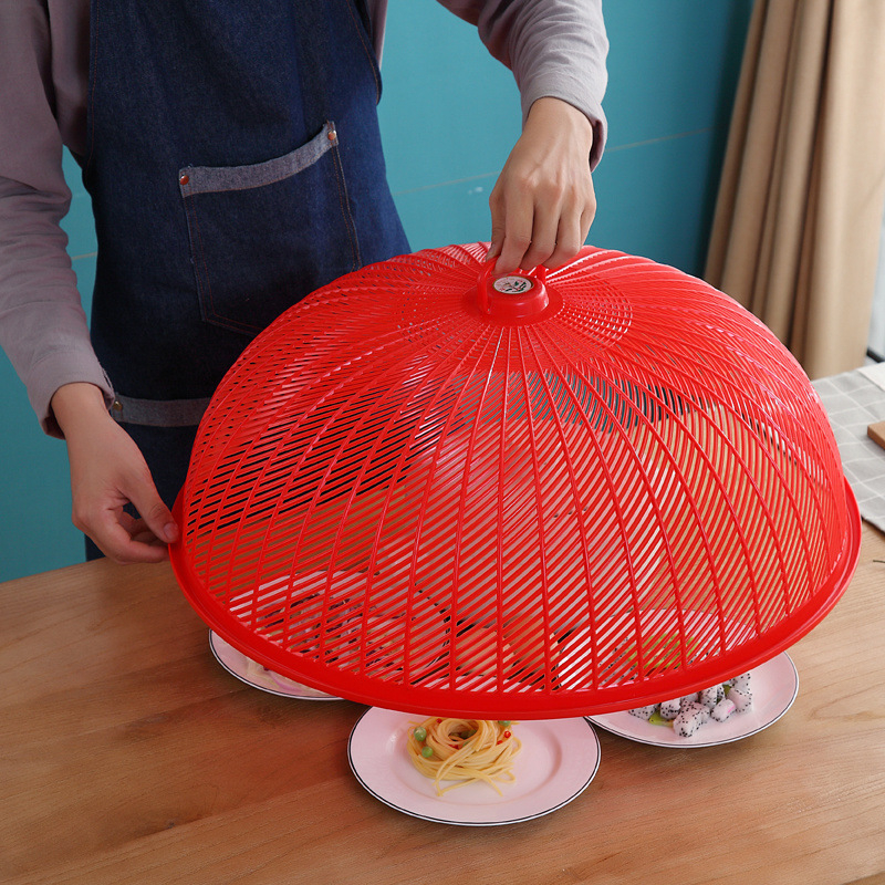 Ümmargune plastikust köögiviljakile – polüpropüleen, putuka- ja tolmukaitse, söögilaua ja köögi jaoks