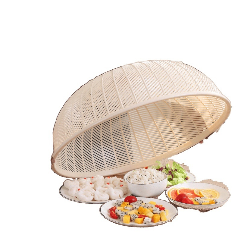 Ümmargune plastikust köögiviljakile – polüpropüleen, putuka- ja tolmukaitse, söögilaua ja köögi jaoks