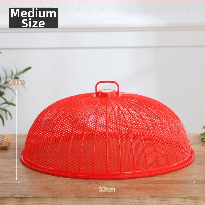 Ümmargune plastikust köögiviljakile – polüpropüleen, putuka- ja tolmukaitse, söögilaua ja köögi jaoks