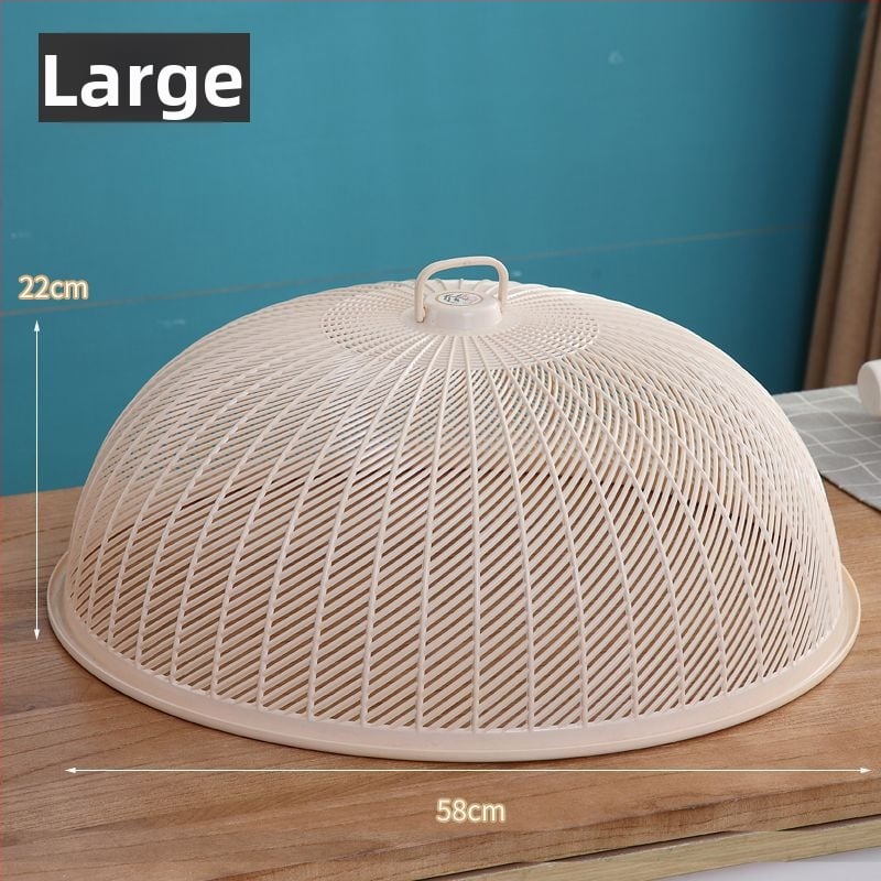 Ümmargune plastikust köögiviljakile – polüpropüleen, putuka- ja tolmukaitse, söögilaua ja köögi jaoks