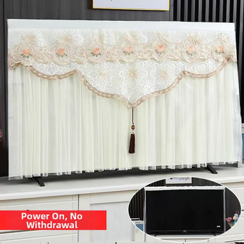 Калъф за прах за телевизор, монтиран на стена, лек лукс, полиестер