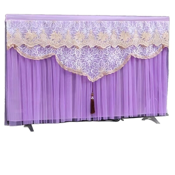 Калъф за прах за телевизор, монтиран на стена, лек лукс, полиестер