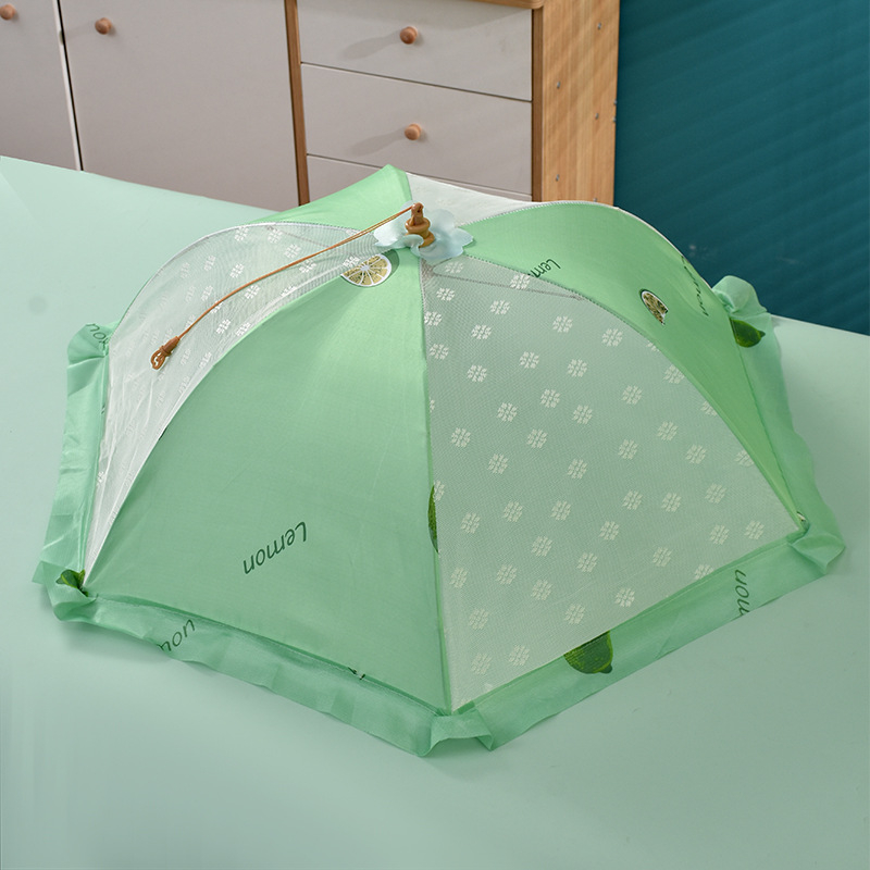 Saliekams tīkla ēdiena pārklājums, ēdienam un dārzeņiem, aizsardzība pret mušām un putekļiem