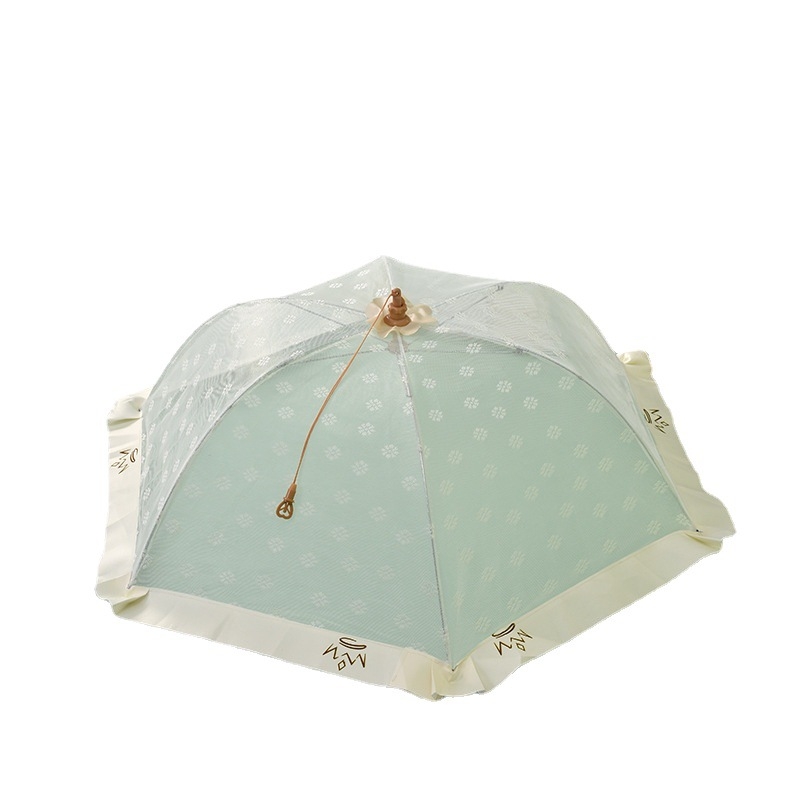 Saliekams tīkla ēdiena pārklājums, ēdienam un dārzeņiem, aizsardzība pret mušām un putekļiem