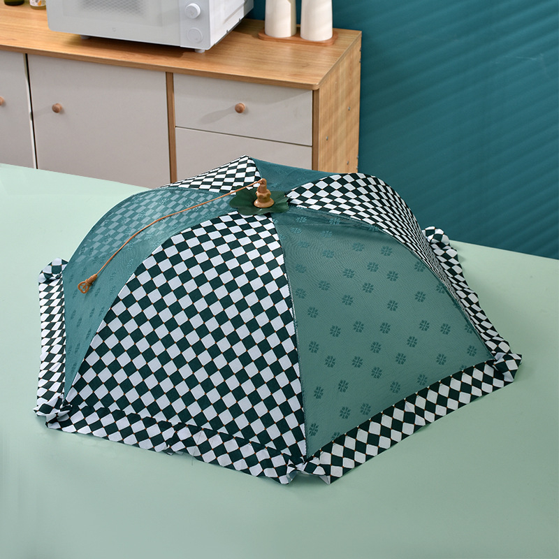 Saliekams tīkla ēdiena pārklājums, ēdienam un dārzeņiem, aizsardzība pret mušām un putekļiem