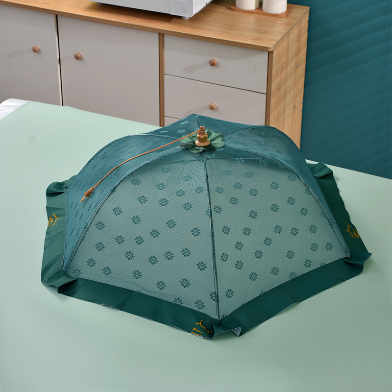 Saliekams tīkla ēdiena pārklājums, ēdienam un dārzeņiem, aizsardzība pret mušām un putekļiem