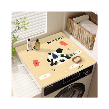 Yuhua Покривка за пералня от диатомова глина – карикатурен стил, многофункционална покривка за прах/диван/климатик