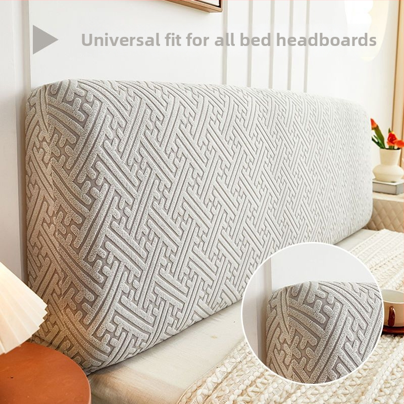 Покривка за таблата на леглото — жакардова тъкан, полиестер, еластична, универсална, четири сезона, прахоустойчива