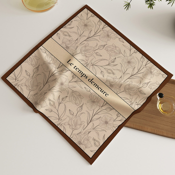 Памучно-ленено покривало за прах за уреди — квадратно покривало за микровълнова печка и покривало за чаена тава, скандинавски стил