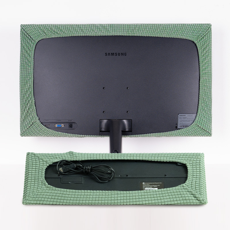 Десктоп монитор прахозащита и калъф за клавиатура – полиестер, марка Buwu, прост стил, компютърен калъф