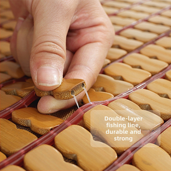 Perne pentru scaun — material bambus, umplutură granule de cărbune din bambus, Departed, stil modern simplu