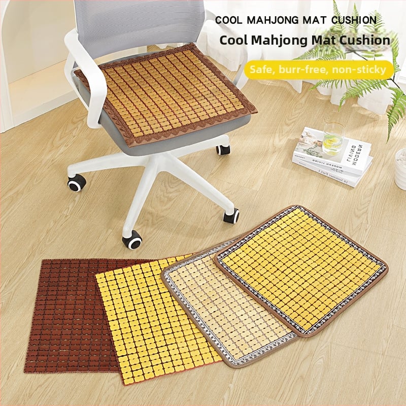 Perne pentru scaun — material bambus, umplutură granule de cărbune din bambus, Departed, stil modern simplu