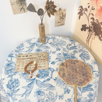 Új kínai stílusú asztalterítő ink-stílusú táj mintával, anyag: szövet, termékkód H830521189132j, alkalmas teás asztalokhoz és íróasztalokhoz