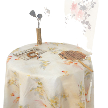 Új kínai stílusú asztalterítő ink-stílusú táj mintával, anyag: szövet, termékkód H830521189132j, alkalmas teás asztalokhoz és íróasztalokhoz