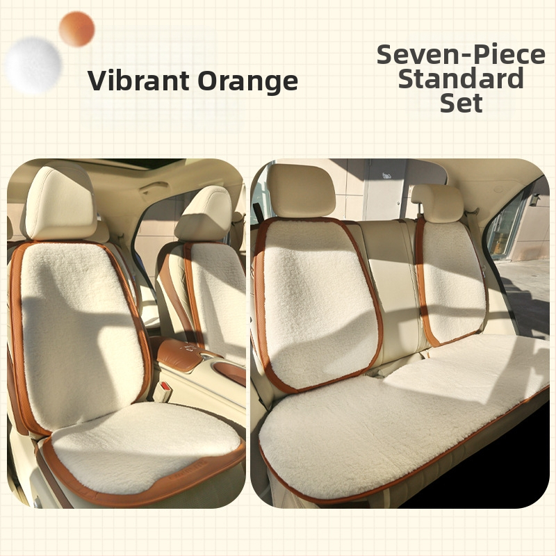 Pliša automašīnas sēdekļa pārklājs ziemas versijai, pilns priekšējo un aizmugurē sēdekļu segums, nav pielāgojams, apstiprināta privāta zīmola zīmols