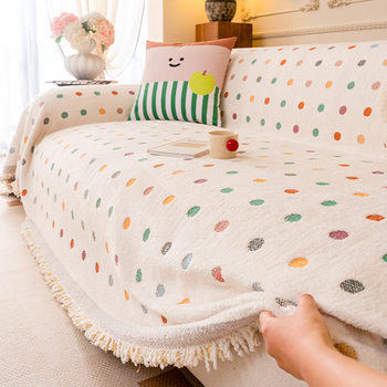 Párnázott kanapéhuzat, doily-típusú, mintázat 113019, INS stílus, univerzális porvédő kanapéhoz