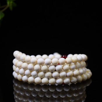 Unisex narukvica s 108 perli, jednostruka, od bone china i pčelinjeg voska, Zhengzhou