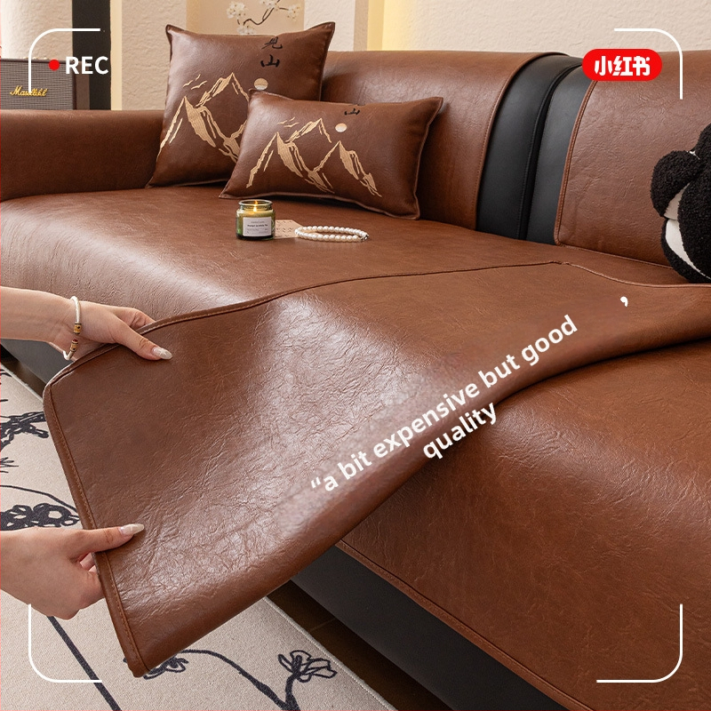 Kožni jastuk za kauč — Jinyi; oblik: doily-tip; stil: Novi kineski stil; namijenjeno za opću uporabu