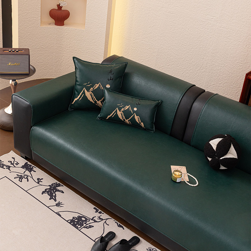 Kožni jastuk za kauč — Jinyi; oblik: doily-tip; stil: Novi kineski stil; namijenjeno za opću uporabu