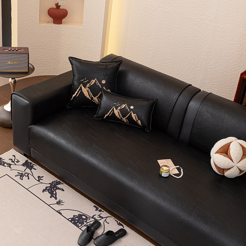 Kožni jastuk za kauč — Jinyi; oblik: doily-tip; stil: Novi kineski stil; namijenjeno za opću uporabu