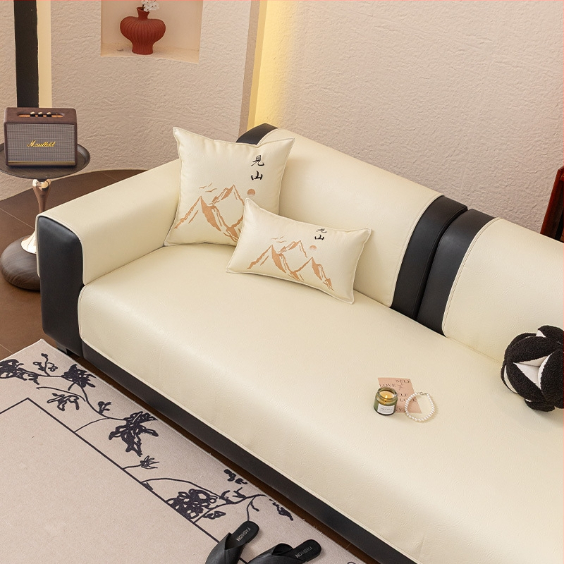 Kožni jastuk za kauč — Jinyi; oblik: doily-tip; stil: Novi kineski stil; namijenjeno za opću uporabu