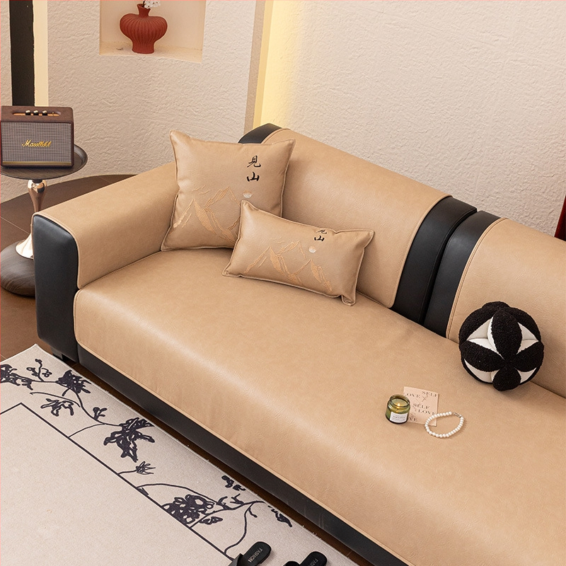 Kožni jastuk za kauč — Jinyi; oblik: doily-tip; stil: Novi kineski stil; namijenjeno za opću uporabu