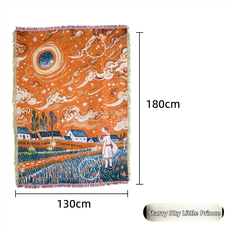 Ταπισερί – Μποεμικό φόντο χριστουγεννιάτικου πάρτι, προσαρμόσιμο κρεμαστό διακοσμητικό τοίχου, ορθογώνιο, μίξη πολυεστέρα-βαμβακιού (81–90% πολυεστέρα, 19%βαμβάκι), σχέδιο καρτούν, υφαντό με μηχανή