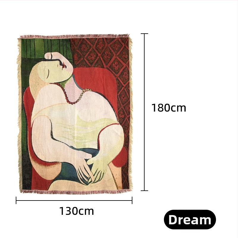 Ταπισερί – Μποεμικό φόντο χριστουγεννιάτικου πάρτι, προσαρμόσιμο κρεμαστό διακοσμητικό τοίχου, ορθογώνιο, μίξη πολυεστέρα-βαμβακιού (81–90% πολυεστέρα, 19%βαμβάκι), σχέδιο καρτούν, υφαντό με μηχανή