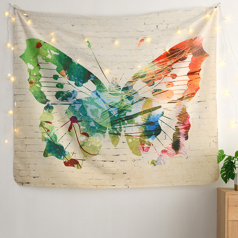 Φωτεινός πολυεστερικός γοβλέν, ορθογώνιο σχήμα, 100% πολυεστέρας, ψηφιακή μεταφορά θερμότητας, μοτίβο κύκλου/καρδιάς