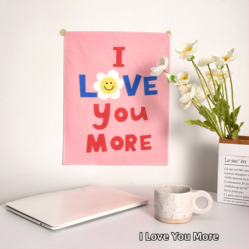 Ταπισερί πολυεστέρα σε κορεατικό στυλ με αρκούδα καρτούν – ορθογώνιο κρεμαστό διακοσμητικό τοίχου για σαλόνι, υπνοδωμάτιο ή μελέτη