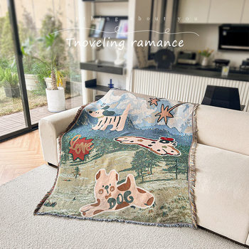 Πολυεστερικό ταπέτο εξωτερικής χρήσης, γεωμετρικό αφαιρετικό μοτίβο, σκανδιναβικό στυλ, ορθογώνιο σχήμα, μηχανικά υφαντό