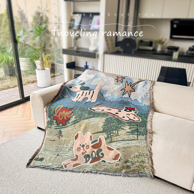 Πολυεστερικό ταπέτο εξωτερικής χρήσης, γεωμετρικό αφαιρετικό μοτίβο, σκανδιναβικό στυλ, ορθογώνιο σχήμα, μηχανικά υφαντό