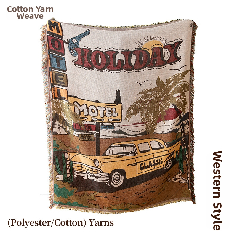 Πολυεστερικό ταπέτο εξωτερικής χρήσης, γεωμετρικό αφαιρετικό μοτίβο, σκανδιναβικό στυλ, ορθογώνιο σχήμα, μηχανικά υφαντό